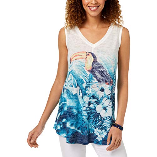 Style & Co Graphic Swing Tank Top