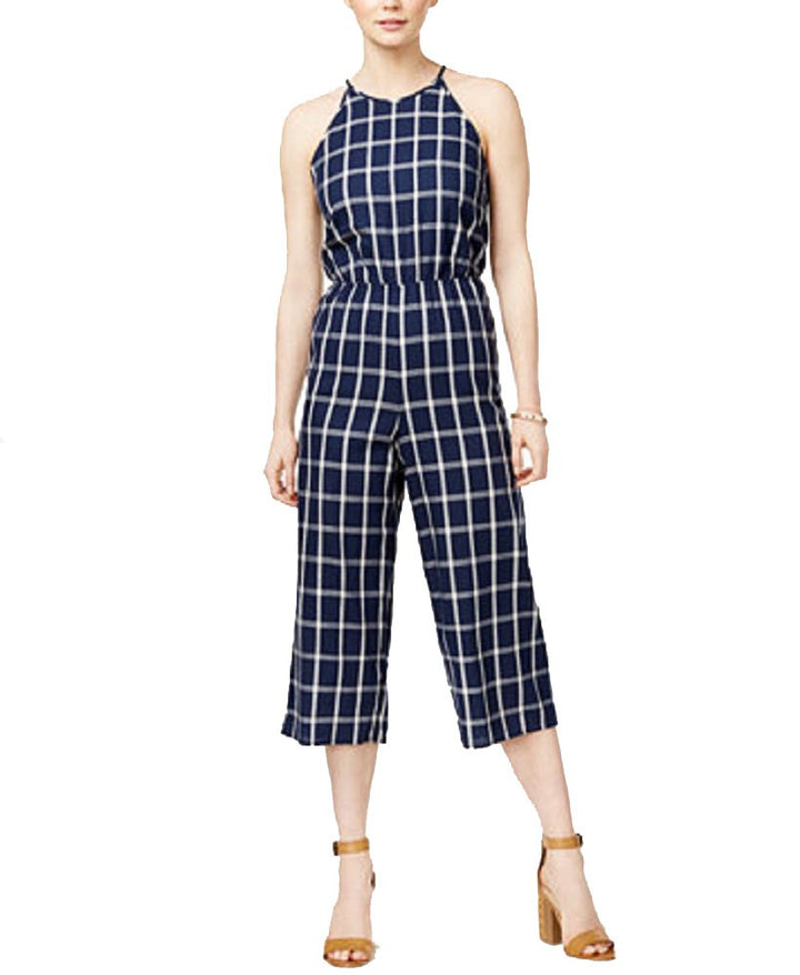 Maison Jules Tie Back Windowpane Jumpsuit