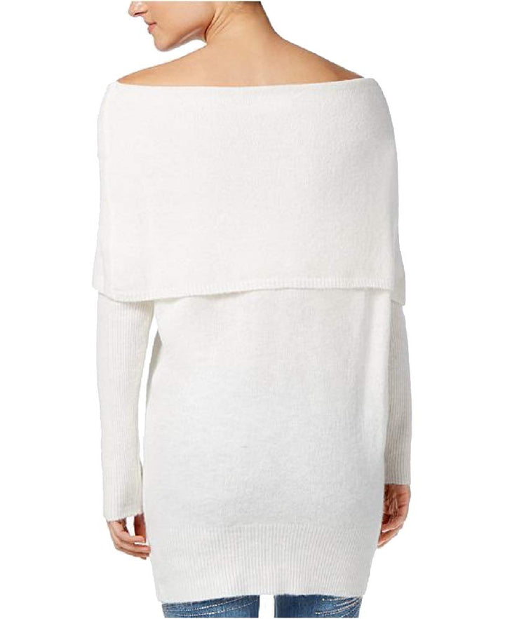 Ultra Flirt Juniors Marilyn Off The Shoulder Tunic Sweater