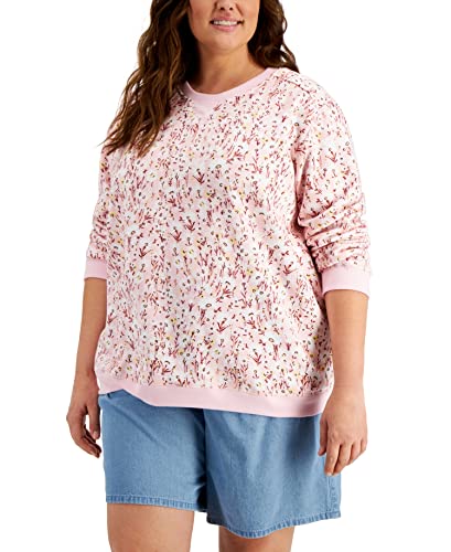 Karen Scott Plus Printed Sweatshirt