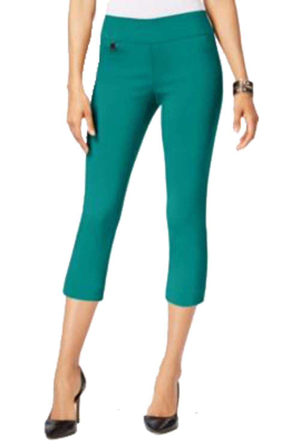 Petite Tummy-Control Pull-On Capri Pants