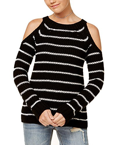 Juniors' Cold-Shoulder Sweater
