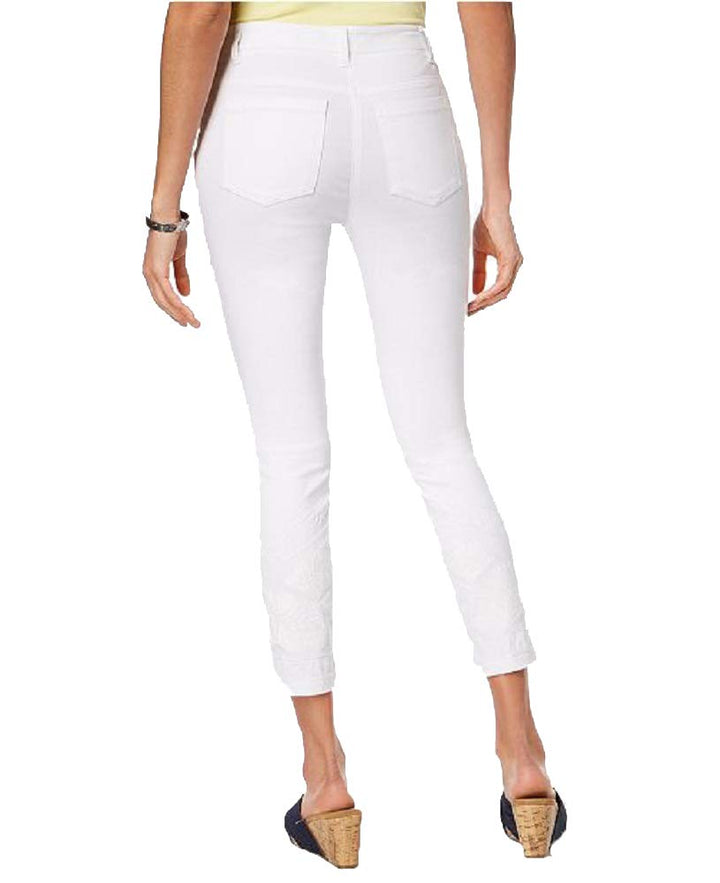 Style & Co Embroidered Skinny Ankle Pants
