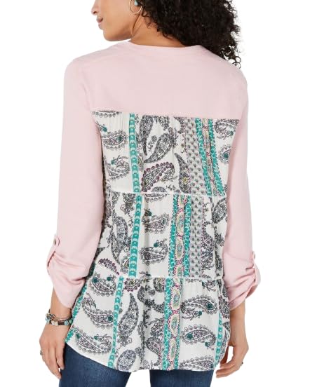 Printed Tiered-Back Top