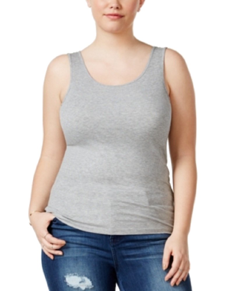 Celebrity Pink Trendy Plus Size Ribbed Tank Top