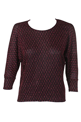 Alfani Petite Printed Metallic Sweater