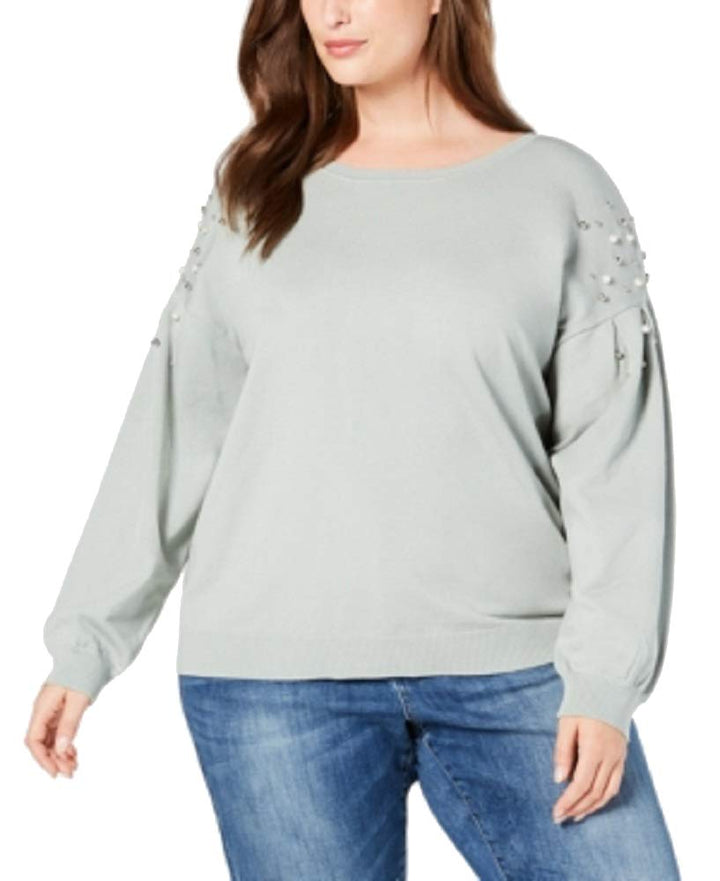 I.N.C. Plus Size Embellished Sweater