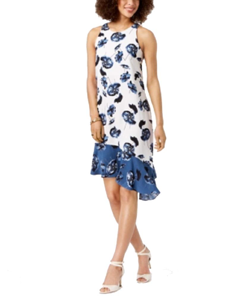 Alfani Printed Asymmetrical Dress