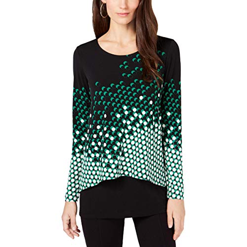 Alfani Petite Geometric Print Popover Top
