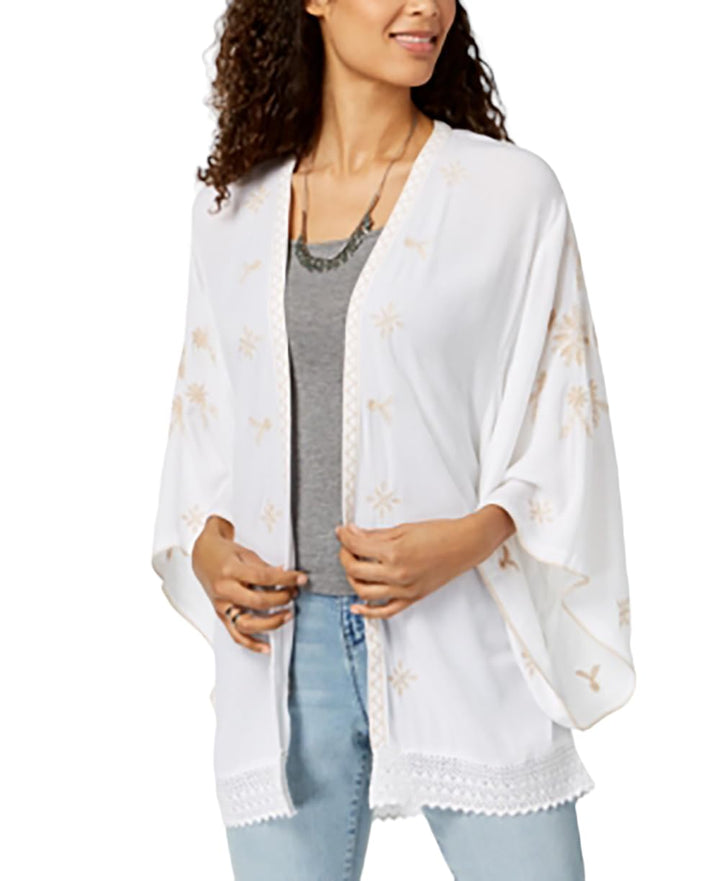 Style & Co Embroidered Kimono