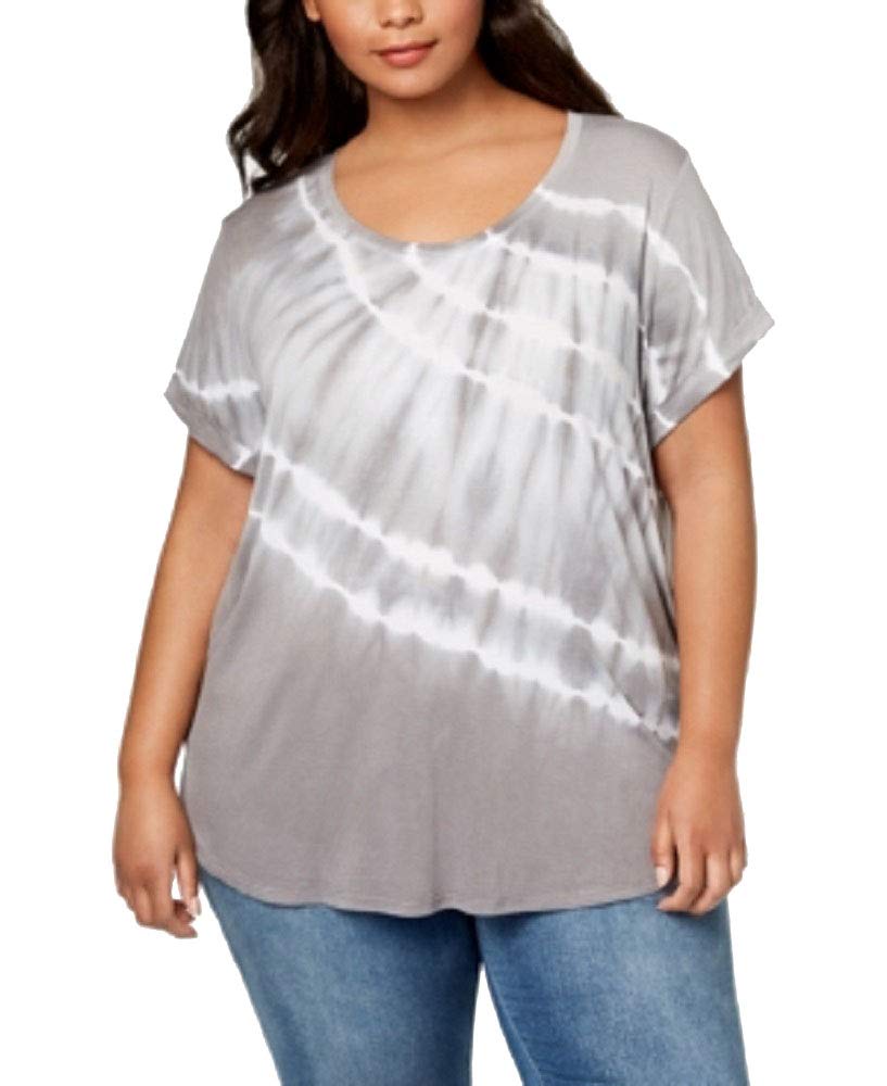 Style & Co Plus Size Tie Dyed Top