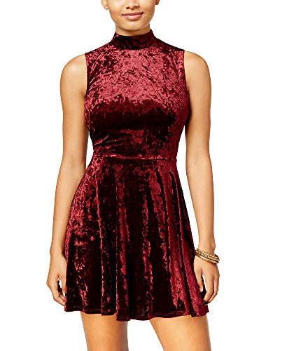 City Studios Juniors Velvet Fit Flare Dress