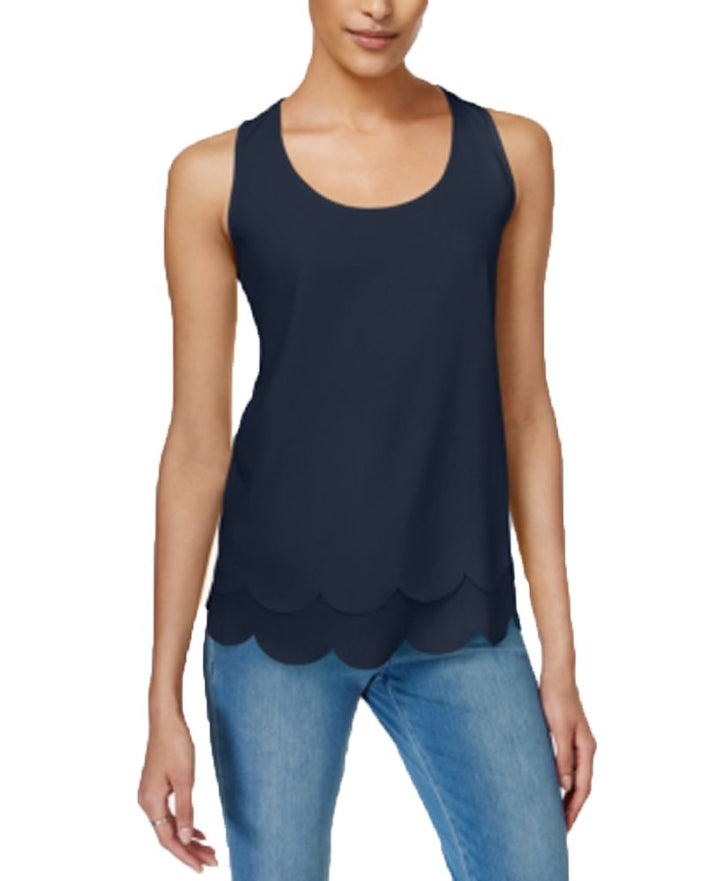 Maison Jules Tiered Cutout Shell