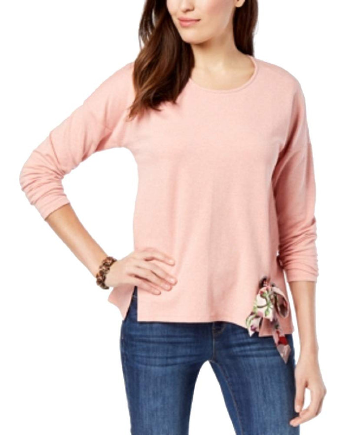 Style & Co Petite Tie Hem Top