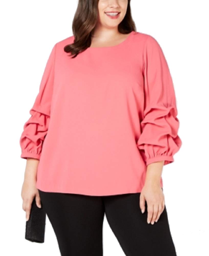 Plus Size Billow-Sleeve Blouse