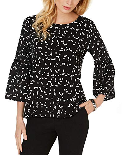 Printed Bell-Sleeve Top