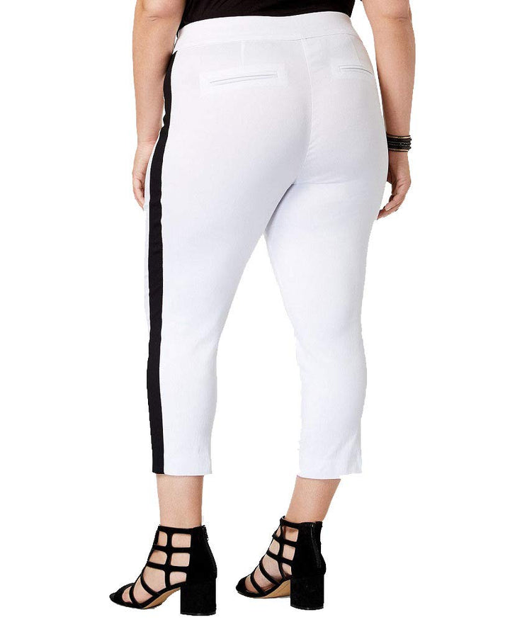 Plus Size Side Stripe Skinny Pants