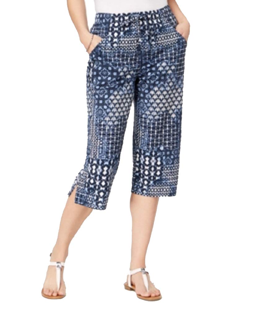 Karen Scott Printed Capri Pants
