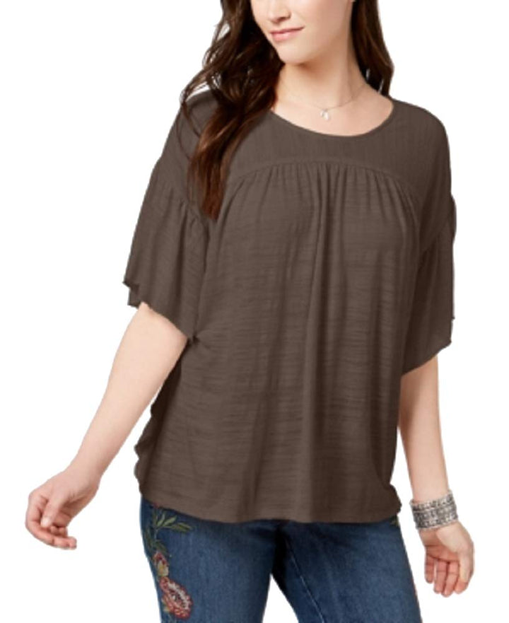 Flutter-Sleeve Poncho Top
