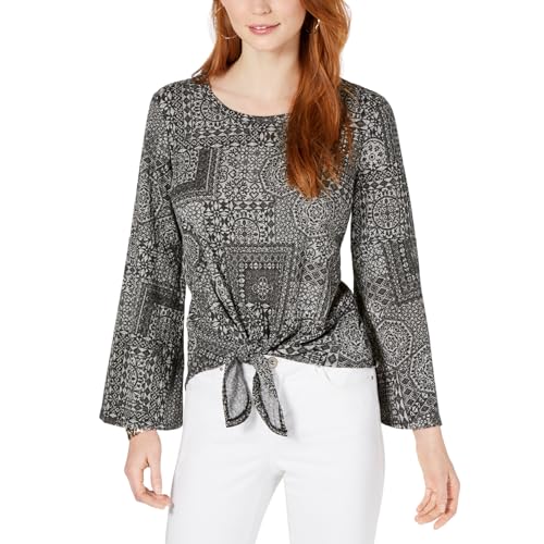 Petite Tie-Front Top