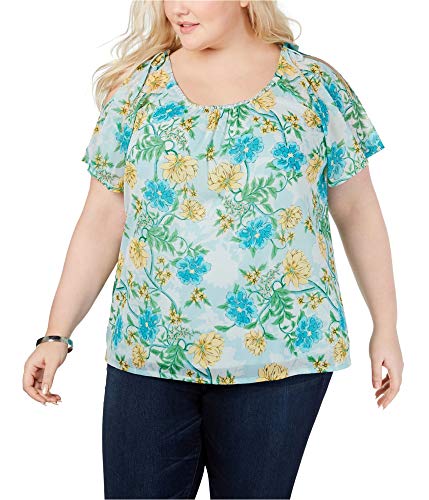 I.N.C. Plus Size Cold-Shoulder Top