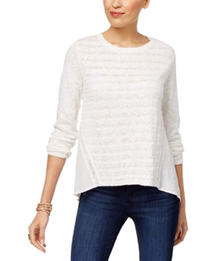 High-Low Contrast Sweater