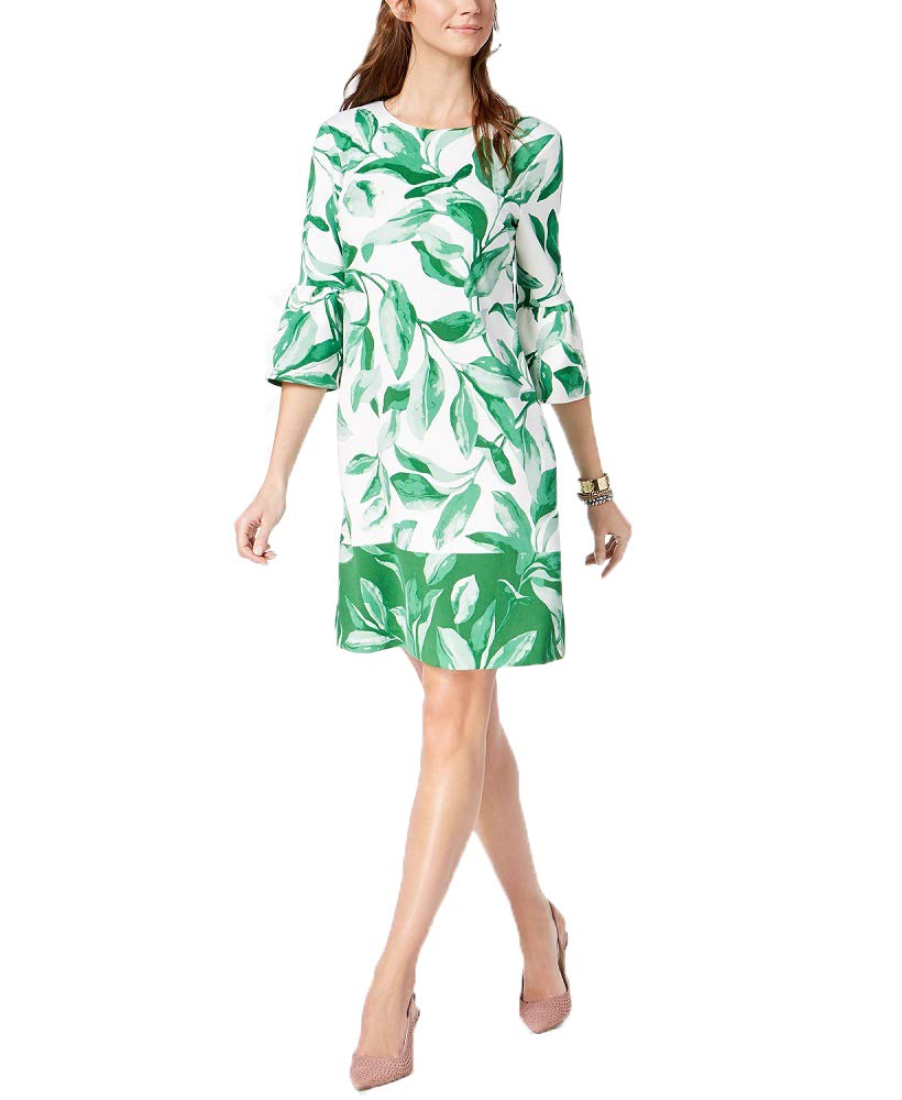Alfani Petite Printed Bell Sleeve Shift Dress