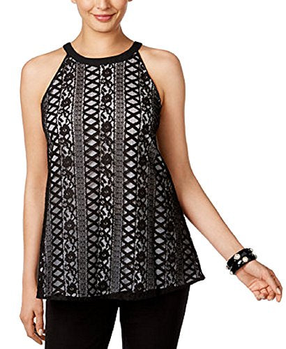 Alfani Lace Halter Top