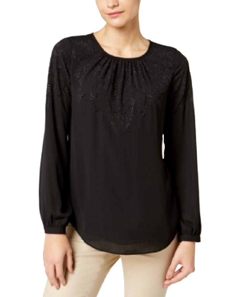 Charter Club Petite Embellished Top