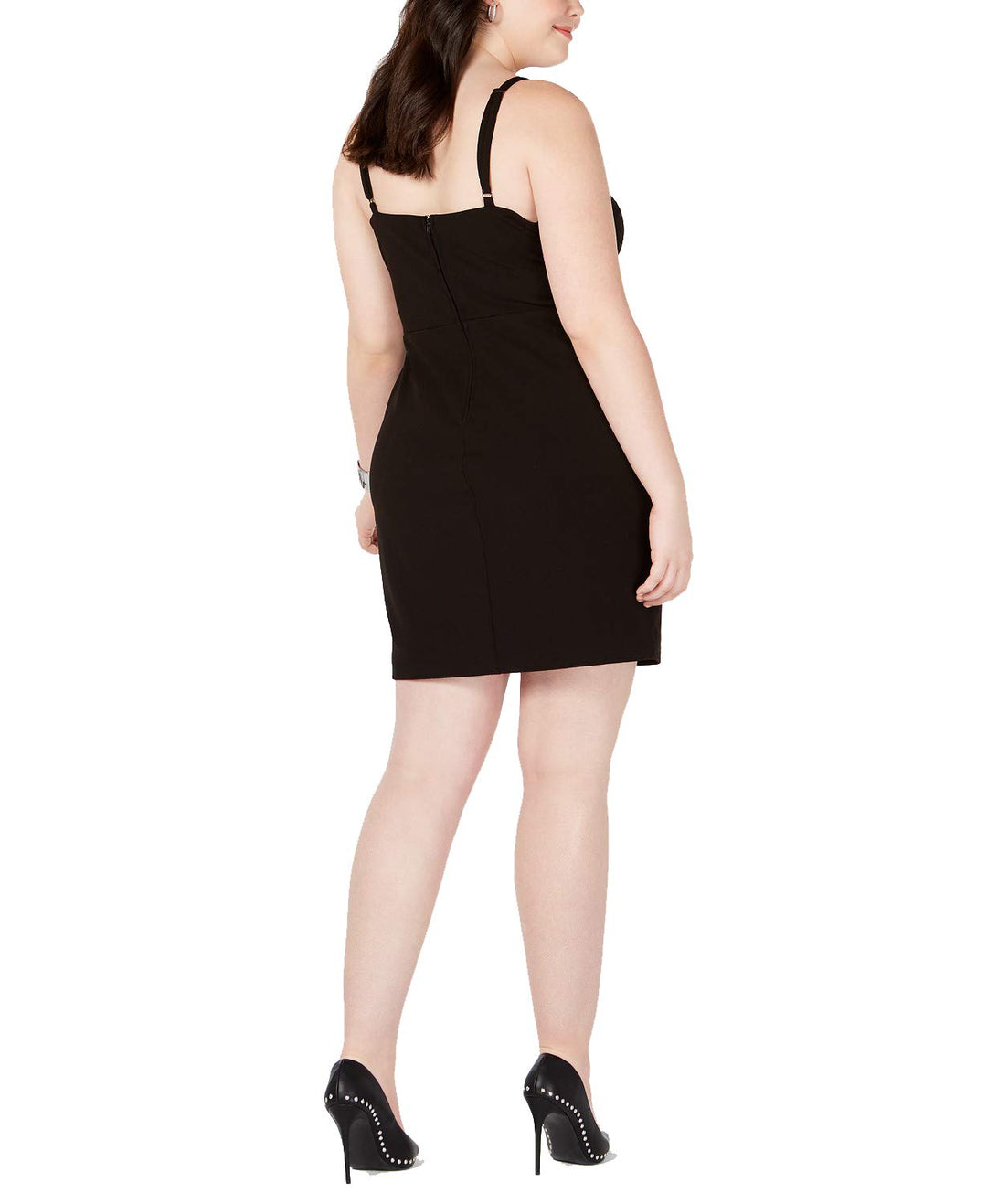 Trendy Plus Size Studded Bodycon Dress