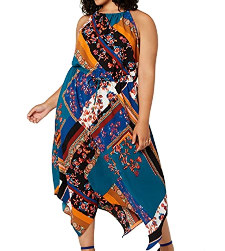 Fishbowl Trendy Plus Size Halter Maxi Dress