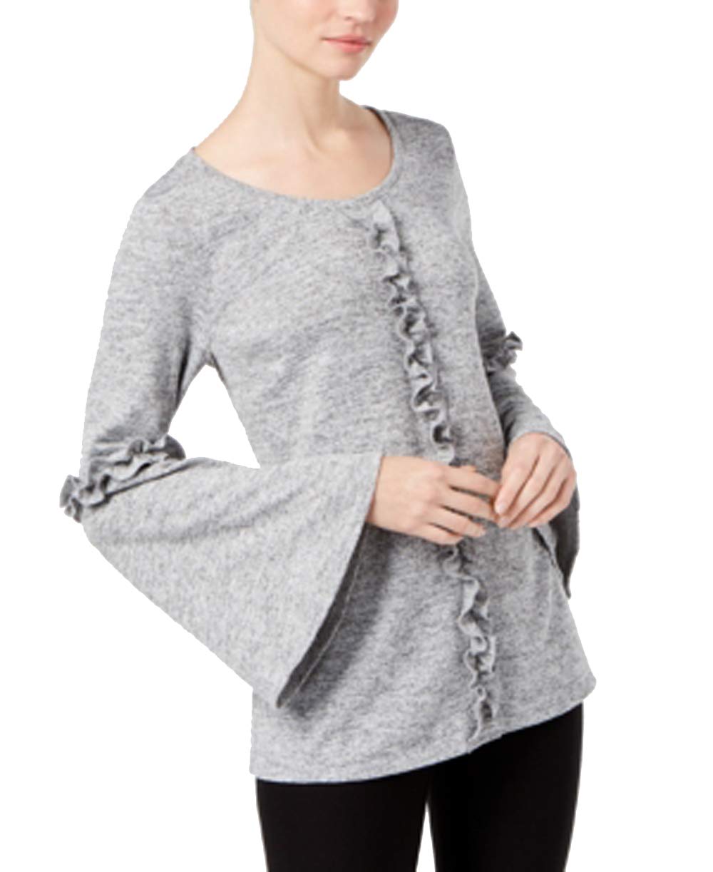 Ruffled Bell-Sleeve Top
