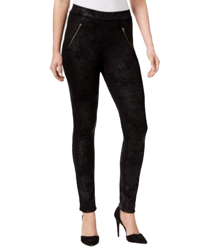 Style & Co Zip Pocket Coated Leggings