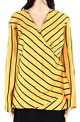 I.N.C. Plus Size Striped Wrap Top