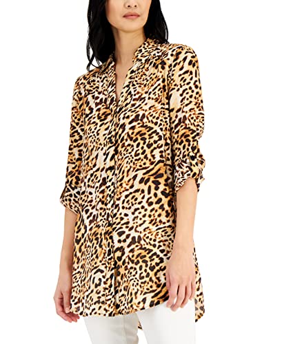 INC International Concepts Womens Animal Print Tunic