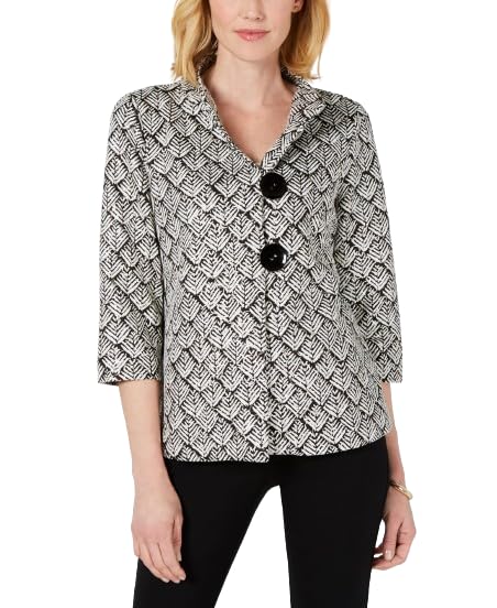 JM Collection Printed Jacket