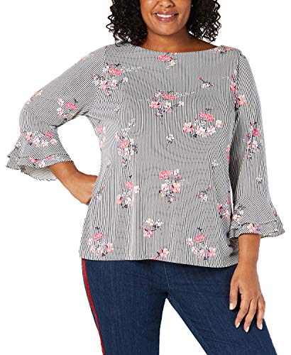 Plus Size Ruffle-Sleeve Top