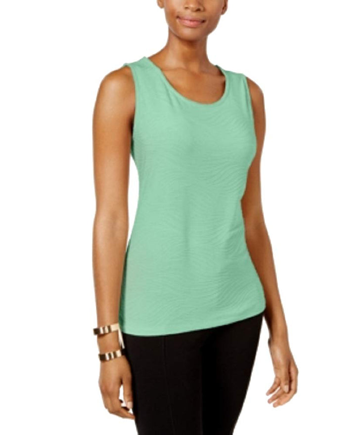 JM Collection Petite Jacquard Tank