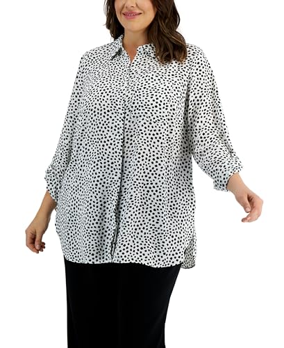 Alfani Plus Size Printed Utility Tunic