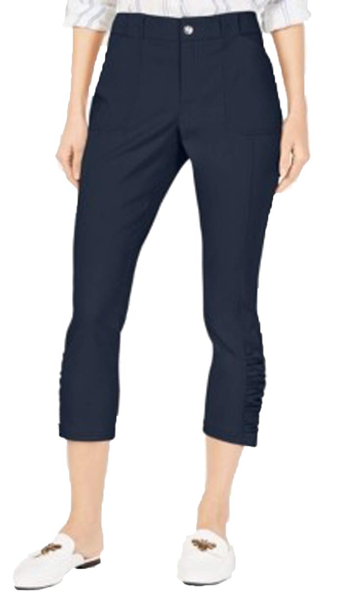INC Curvy Ruched-Hem Cropped Pants