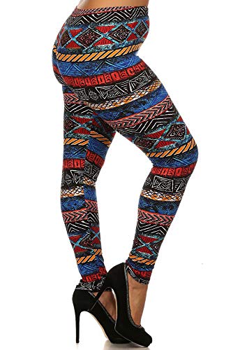Buttery Smooth Tulum Tribal Plus Size Leggings