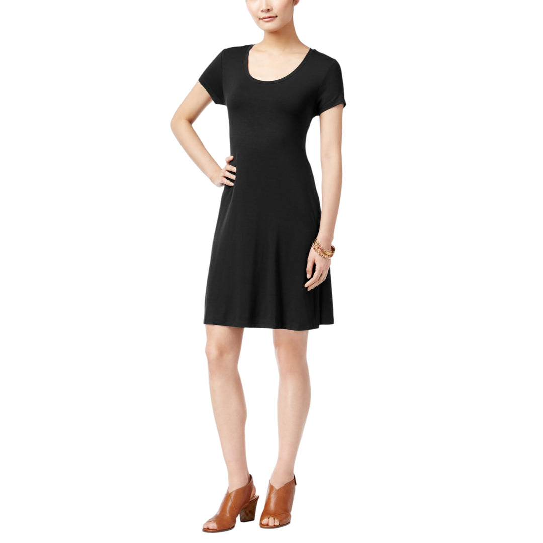 Style & Co Petite Short Sleeve A Line Dress