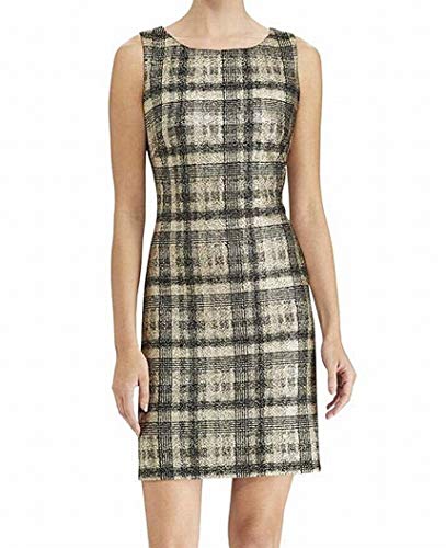 American Living Metallic Plaid Dress
