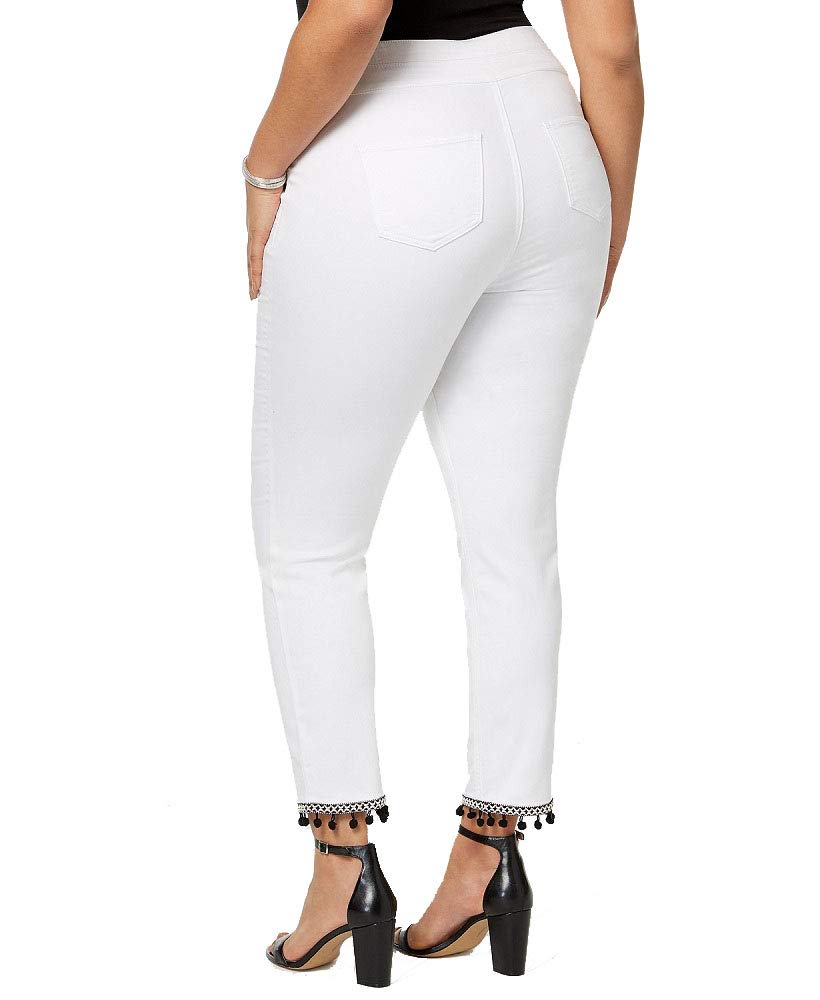 Plus Size Pom-Pom Pull-On Pants