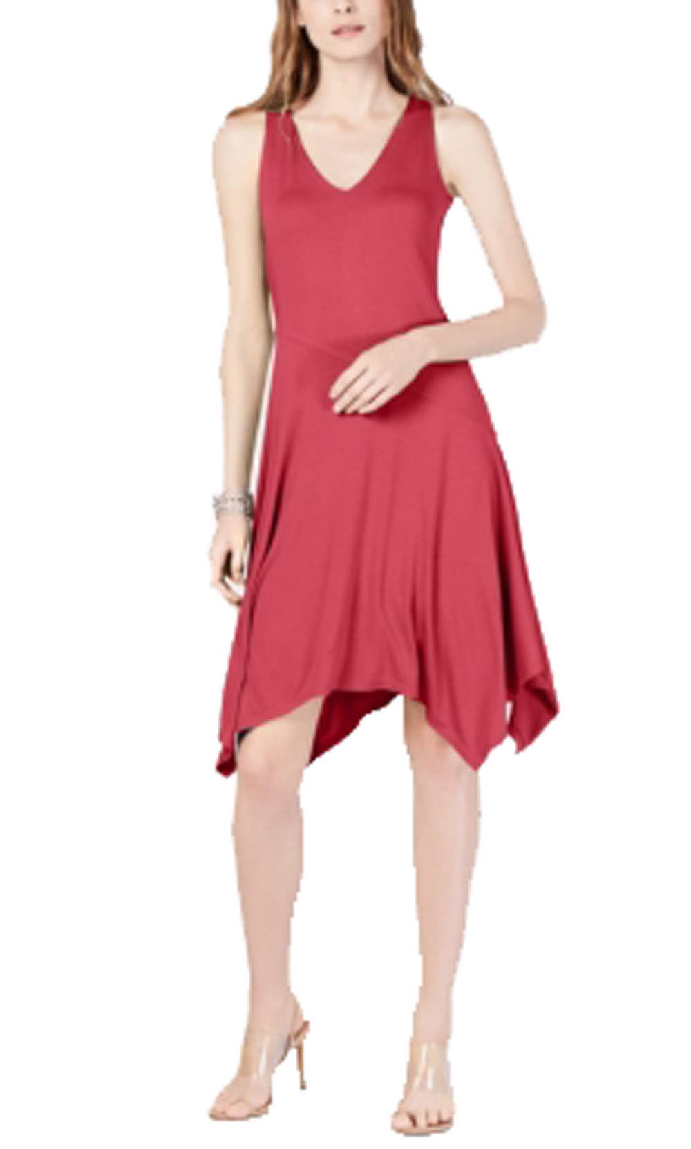 Sleeveless Asymmetrical Hem Dress