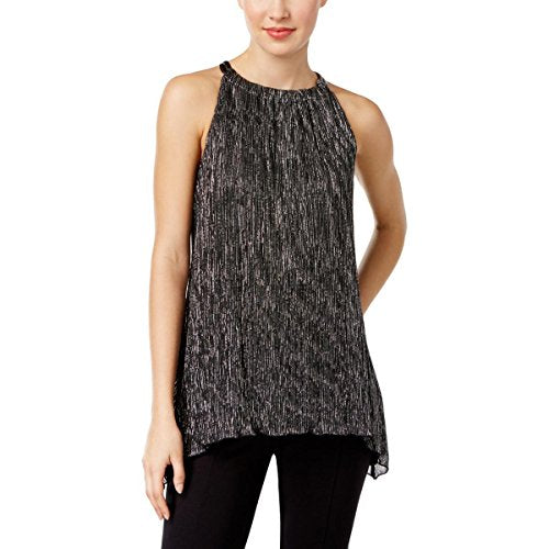 Alfani Petite Metallic Halter Top