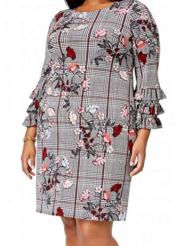 Alfani Plus Size Printed Tiered Sleeve A Line Dress