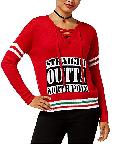 Ultra Flirt Juniors Straight Outta Holiday Sweater