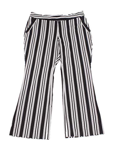 I.N.C. Plus Size Striped Ponte-Knit Boot-Cut Pants