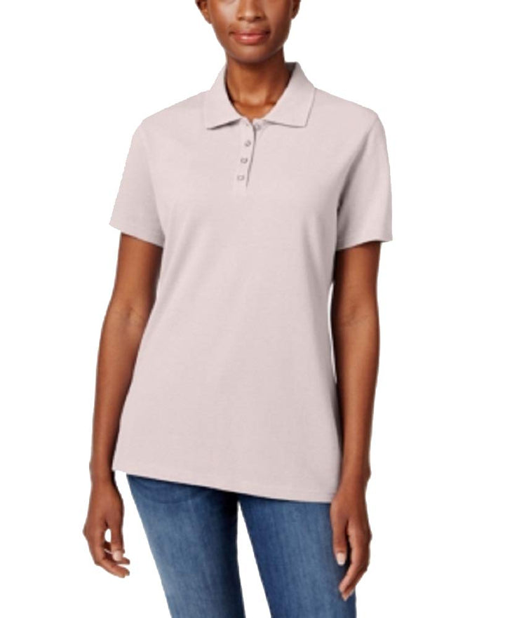 Karen Scott Short Sleeve Polo Top